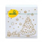 RUTA Ecolo paper table napkins New Year's Mix 33х33 cm 2 layers, 14 pcs