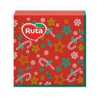 RUTA paper table napkins Christmas tree decorations 33х33 cm 2 layers, 20 pcs