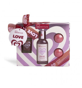 IDC INSTITUTE In Love Beauty 4 Pcs: 100ml shower gel, 2 x 30g bath bombs, C