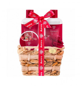 AURORA POMEGRANATE Basket Gift set 4 pcs.