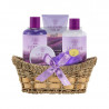 AURORA LAVENDER FIELDS Basket Gift set, 5 pcs