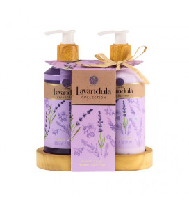 AURORA LAVANDULA COLLECTION dovanų rinkinys (rankų losjonas 300ml, rankų muilas 300 ml)