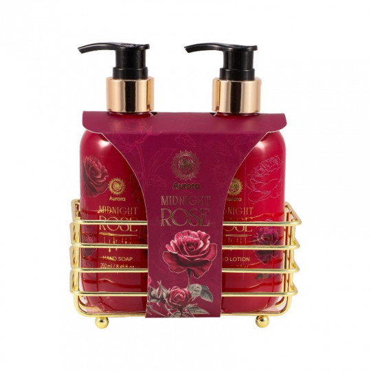 AURORA MIDNIGHT ROSE Wire rack Hand care set2 pcs.