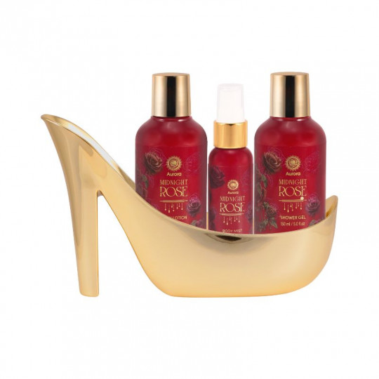AURORA MIDNIGHT ROSE Shoe Gift set 3 pcs.