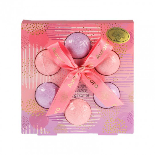 AURORA SPA vonios burbulai Lotus Flower, 6x30 g