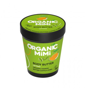 Organic Mimi, Body Butter Lifting Mango & Coffee, 200 ml