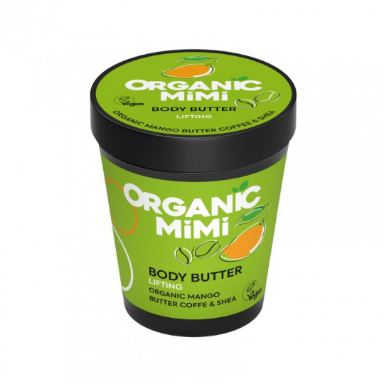 Organic Mimi, Body Butter Lifting Mango & Coffee, 200 ml