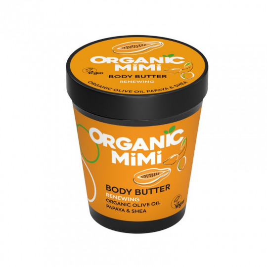 Organic Mimi, Body Butter Renewing Olive & Papaya, 200 ml