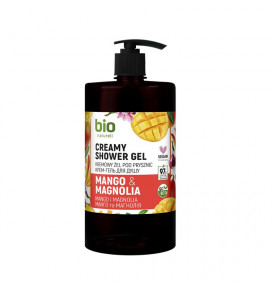 Bio Naturell creamy shower gel Mango & Magnolia with dispenser, 946 ml