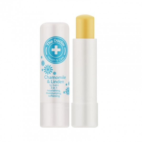 The Doctor+ Health & Care Lip balm with chamomile and linden, 3.6 g