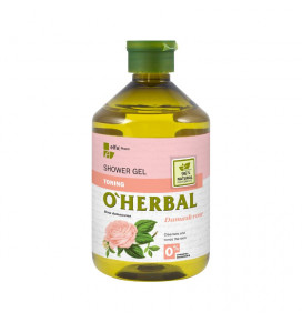 OHerbal Toning shower gel with Damask rose extract, 500 ml