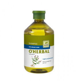 OHERBAL šampūnas riebiems plaukams su mėtos ekstraktu, 500 ml