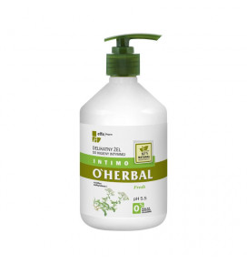 OHERBAL intymios higienos gelis gaivinantis su kraujažolės ekstraktu, 500 ml