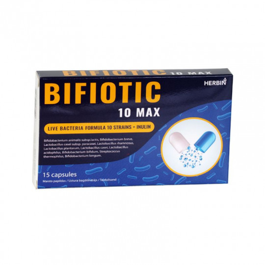 Bifiotic 10 MAX good bacteria (10 types of probiotic / prebiotic complex) 1