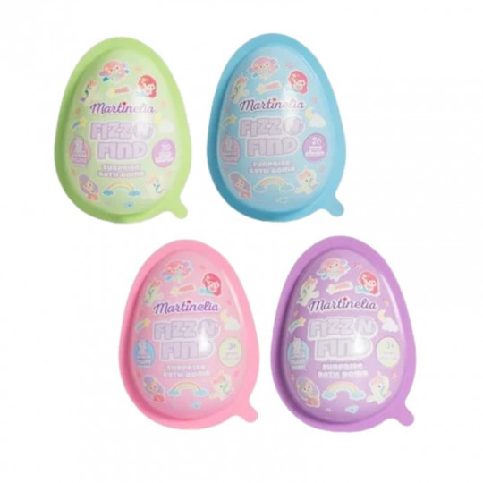 MARTINELIA vonios burbulas kiaušinio formos su siurprizu viduje Unicorn, 150g