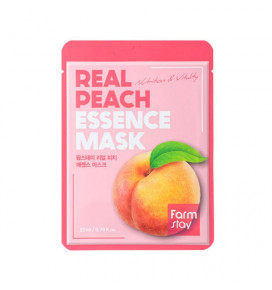 Farmstay lakštinė veido kaukė drėkinamoji su persikais, 23 ml