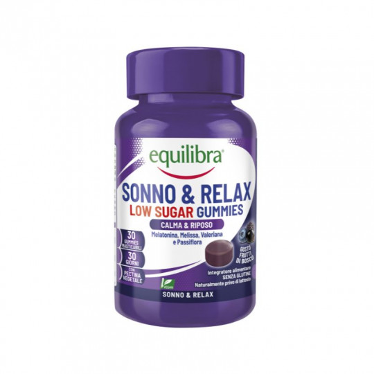 Equilibra food supplement Sleep & Relax Low Sugar, 30 gummies, 90g
