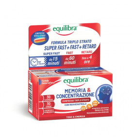 Equilibra food supplement Memory & Concentration, 30 pcs, 75g