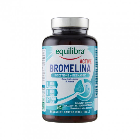 Equilibra Bromelain Active, 60 pcs, 100gr