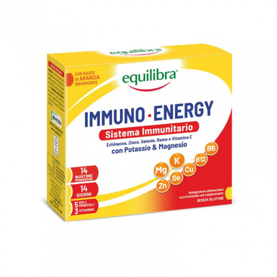 Equilibra food supplement Immuno & Energy - Potassium & Magnesium, 14 singl