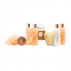 IDC INSTITUTE vonios rinkinys Orange&Cinnamon dėžutėje, 8 pozicijos