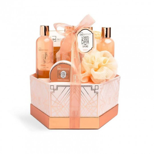 IDC INSTITUTE vonios rinkinys Orange&Cinnamon dėžutėje, 8 pozicijos