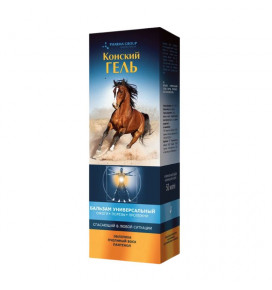 HORSE GEL kūno gelis su šaltalankių aliejumi ir bičių vašku, 50 ml