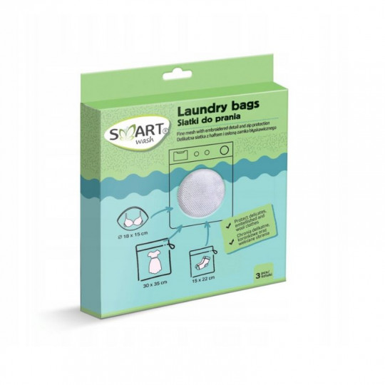 Smart Wash laundry bags, 3 pcs