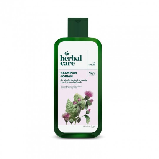 Herbal Care shampoo for oily hair roots, Burdock, 330 ml