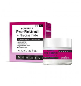 Dermiss veido drėkiklis stangrinamasis dieninis/naktinis Powerful Pro-Retinol + Niacinamide, 50 ml