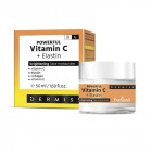 Dermiss veido drėkiklis šviesinamasis dieninis/naktinis Powerful Vitamin C + Elastin, 50 ml