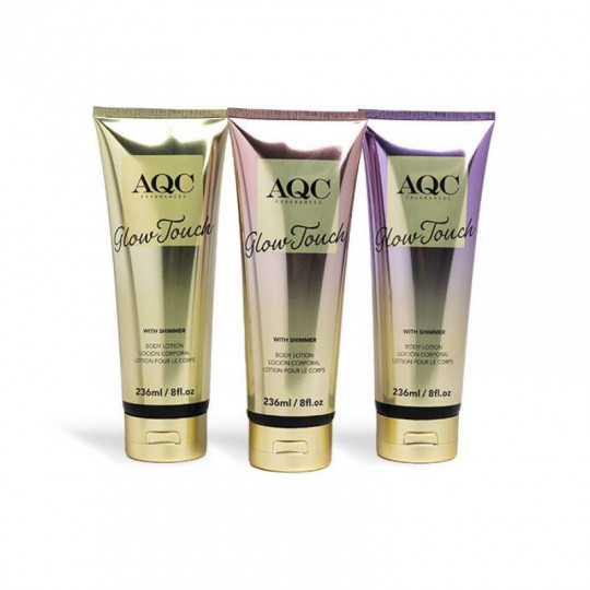 AQC FRAGRANCES kūno losjonas su žėručiu Glow Touch, 236 ml (įvairių kvapų)
