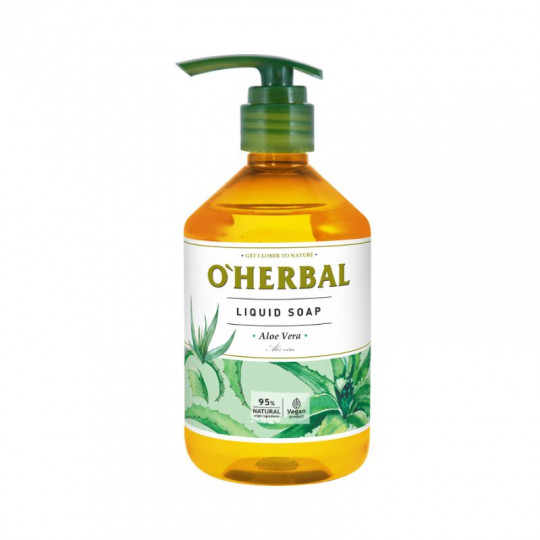 OHERBAL skystas muilas su alavijų ekstraktu, 500 ml