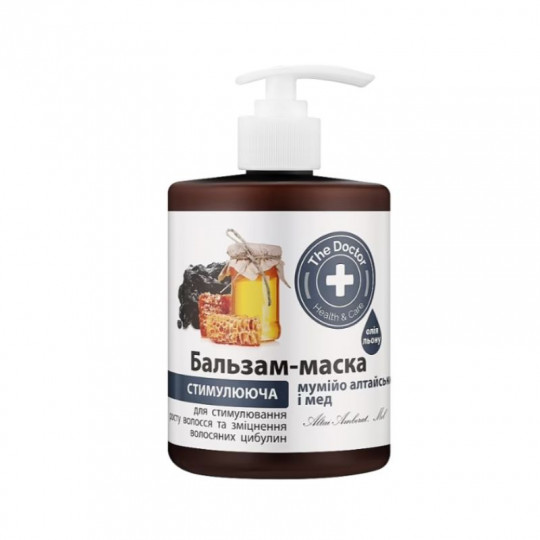 THE DOCTOR balzamas-kaukė plaukams Altajaus mumijo ir medus, 500 ml