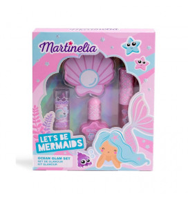MARTINELIA kosmetikos rinkinys Let's be Mermaids (lūpų blizgis, lūpų dažai, nagų lakas ir dildė)