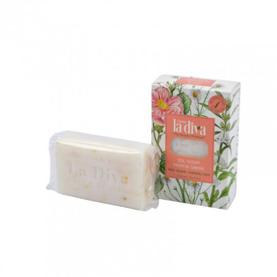 La Diva Natural Soap with Roses, Sesame and Chamomile, 100 g