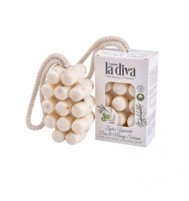 LA DIVA natūralus masažinis muilas su alyvuogių lapais, 120 g