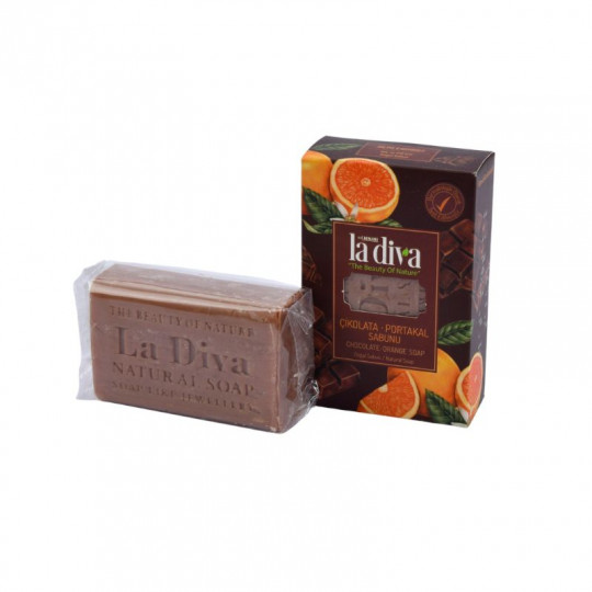 La Diva Natural Soap with Chocolate and Oranges, 100 g