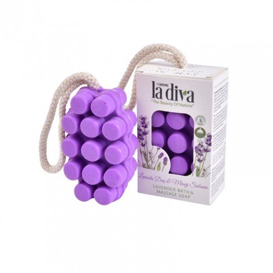 La Diva Natural Massage Soap with Lavender, 120 g