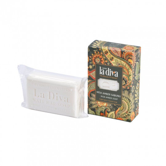 La Diva Natural Soap with Musk and Amber, 100 g