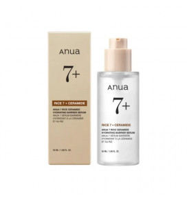 ANUA Rice 7+ Ceramide Hydrating Barrier Serum - serumas veidui su ryžių ekstraktu, 50 ml