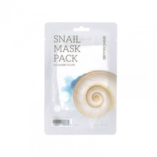SHINCOS.LAB regenerating and moisturizing sheet mask with snail mucin, 27 m