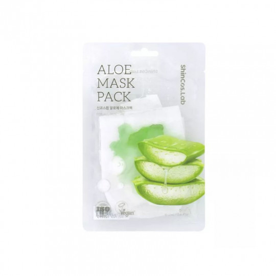 SHINCOS.LAB soothing sheet mask with aloe for sensitive and dehydrated skin