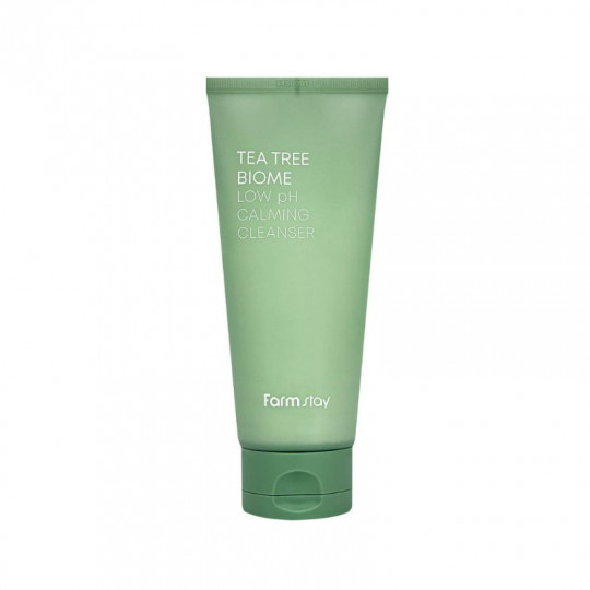 FARMSTAY Soothing Cleansing Foam with Low pH Tea Tree Biome, 180 ml