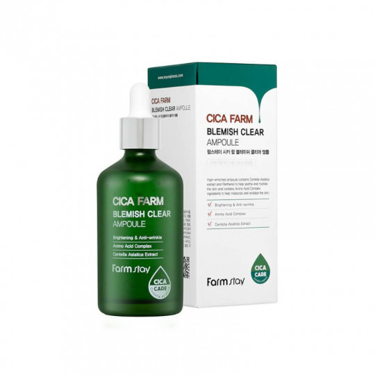 FARMSTAY ampulė serumas veidui nuo hiperpigmentacijos su Azijine centele Cica Farm, 100 ml