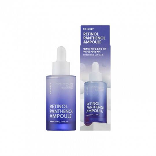 SKIN627 ampulė-serumas veidui glotninamasis Retinol Panthenol, 34 ml
