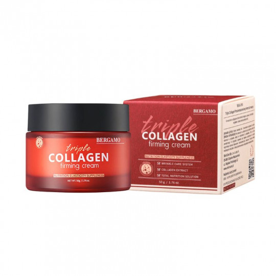 BERGAMO Triple Collagen Firming Face Cream, 50 g