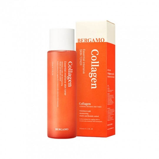 BERGAMO veido tonikas stangrinamasis Collagen, 210 ml