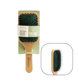 IDC INSTITUTE plaukų šepetys stačiakampio formos, dvigubi šereliai