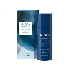 DR. SEA kremas veidui ir paakiams vyrams drėkinamasis Hialurono rūgštis, 50 ml 